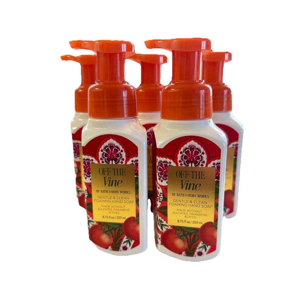 5 X Bath & Body Works OFF THE VINE Gentle & Clean Foaming Hand Soap 8.75 oz New!